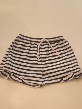 Way To Celebrate Navy White Striped Ruffle Shorts Size Large 10 12